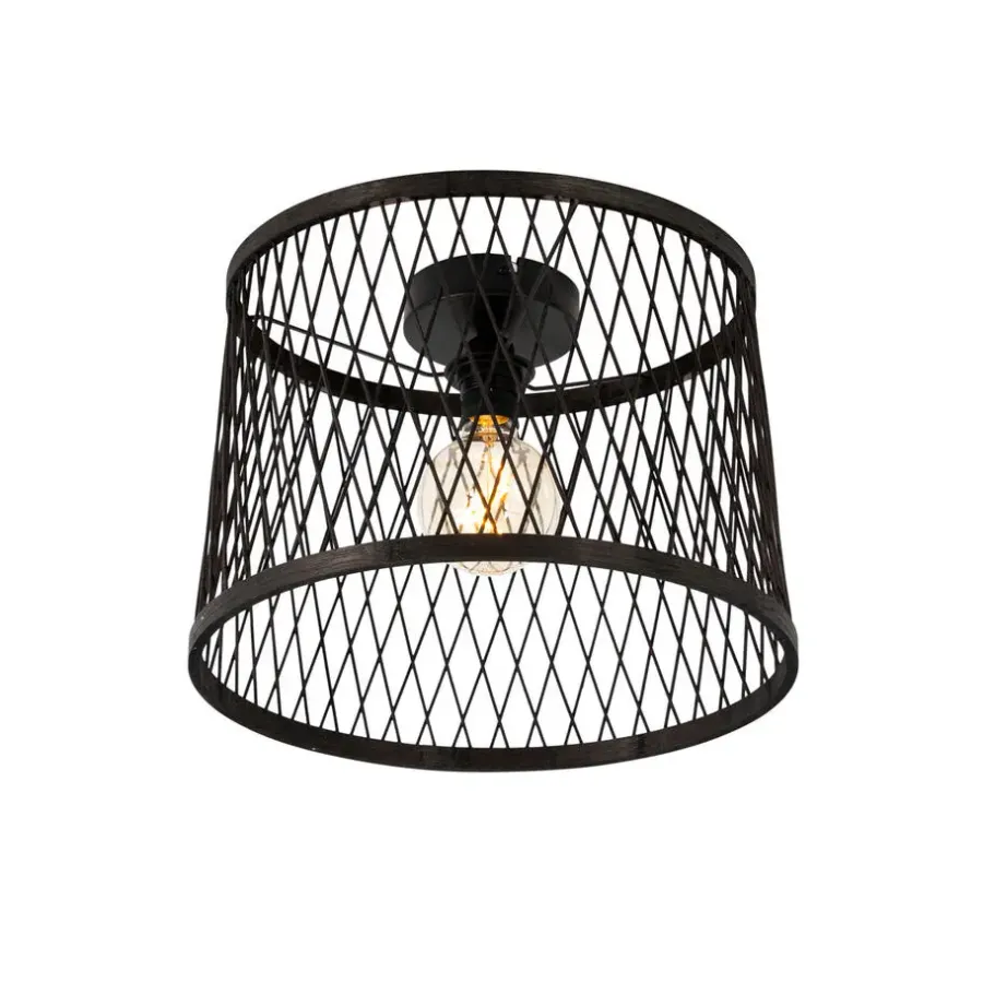 Buitenverlichting-QAZQA plafondlampen buiten calamus zwart e27
