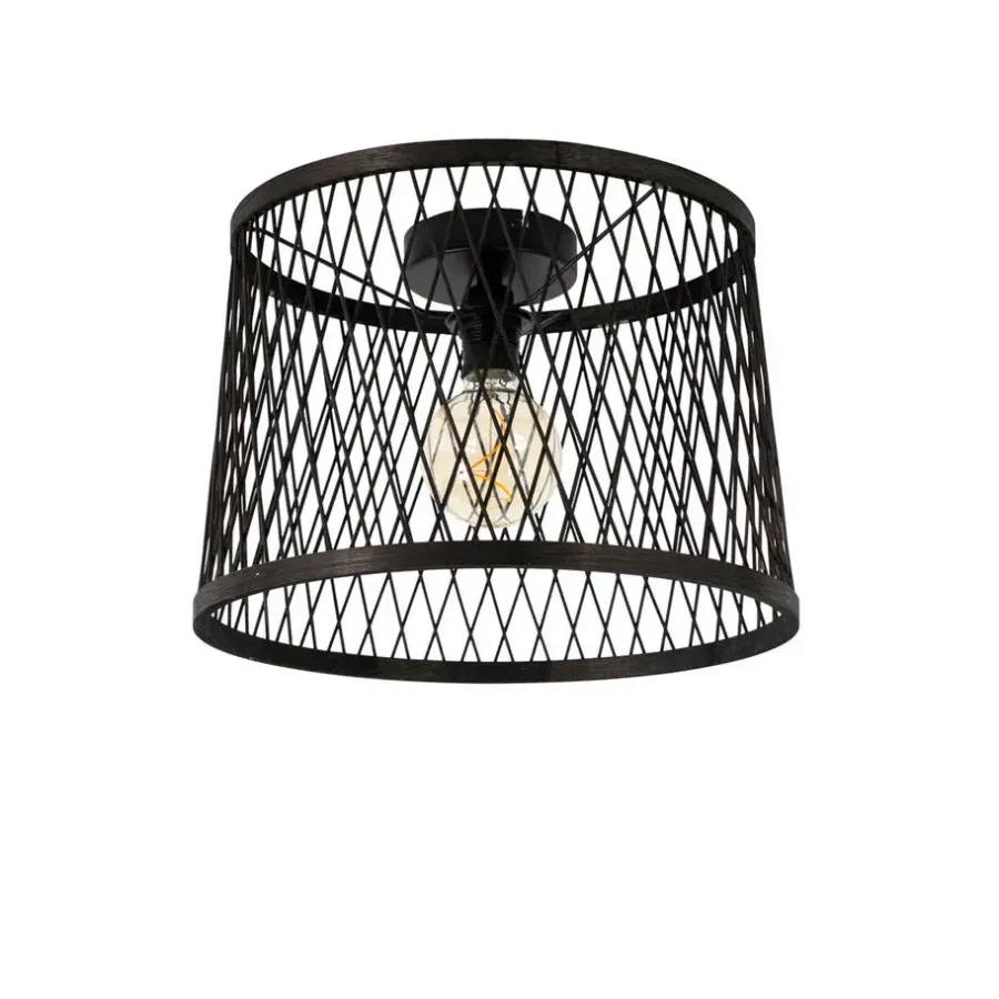 Buitenverlichting-QAZQA plafondlampen buiten calamus zwart e27