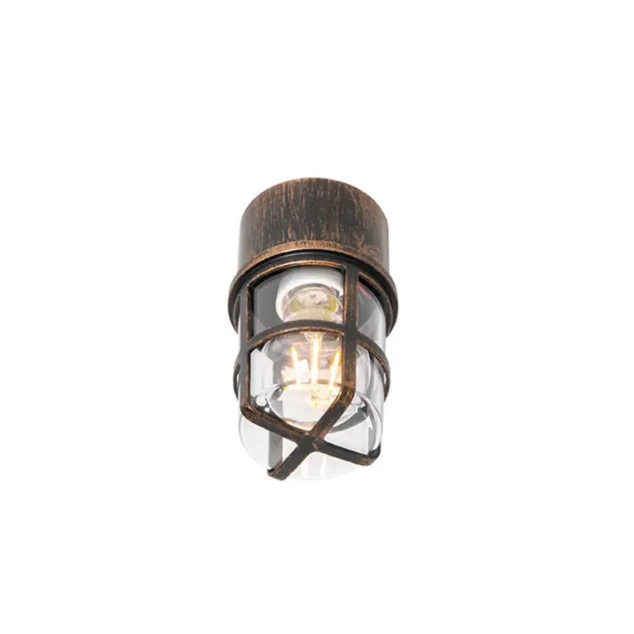 Plafondlampen-QAZQA plafondlampen buiten kiki goudkleurig e27