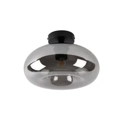 Plafondlampen-QAZQA plafondlampen busa zwart e27