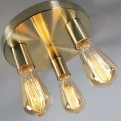 Plafondlampen-QAZQA plafondlampen facil goudkleurig e27