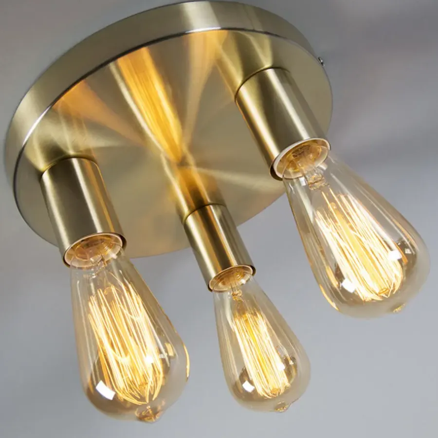 Plafondlampen-QAZQA plafondlampen facil goudkleurig e27