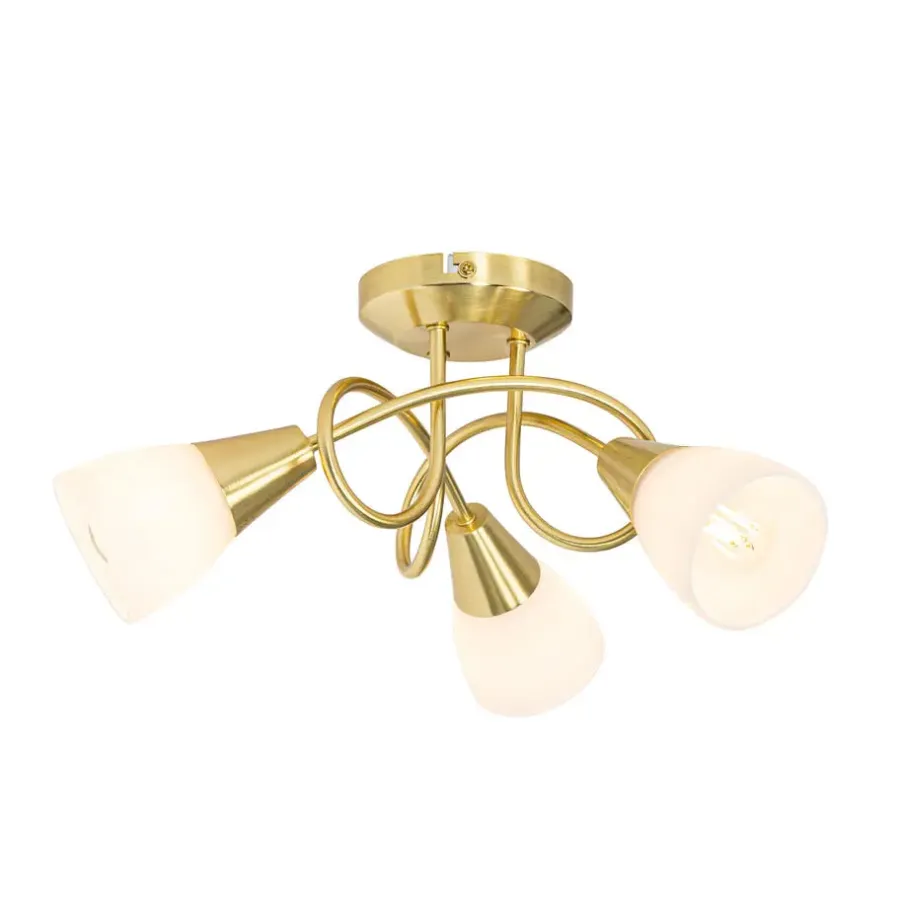 Plafondlampen-QAZQA plafondlampen inez goudkleurig e14