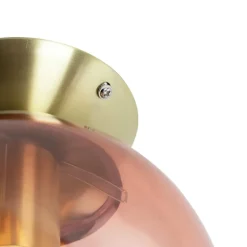 Plafondlampen-QAZQA plafondlampen pallon roze e27