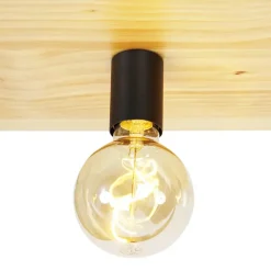 Plafondlampen-QAZQA plafondlampen shelf zwart e27