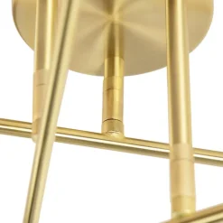 Plafondlampen-QAZQA plafondlampen sydney goudkleurig e27