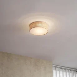 Plafondlampen-QAZQA plafondlampen trammy crème e27