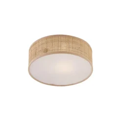 Plafondlampen-QAZQA plafondlampen trammy crème e27