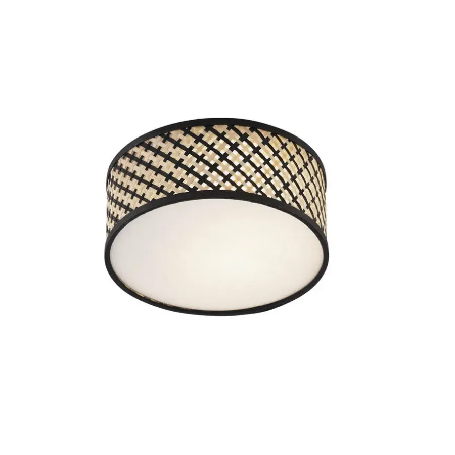 Plafondlampen-QAZQA plafondlampen tremmo crème e27