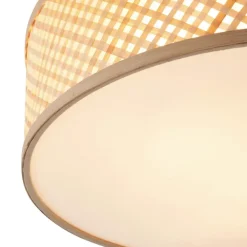 Plafondlampen-QAZQA plafondlampen tremmo crème e27