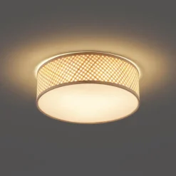 Plafondlampen-QAZQA plafondlampen tremmo crème e27