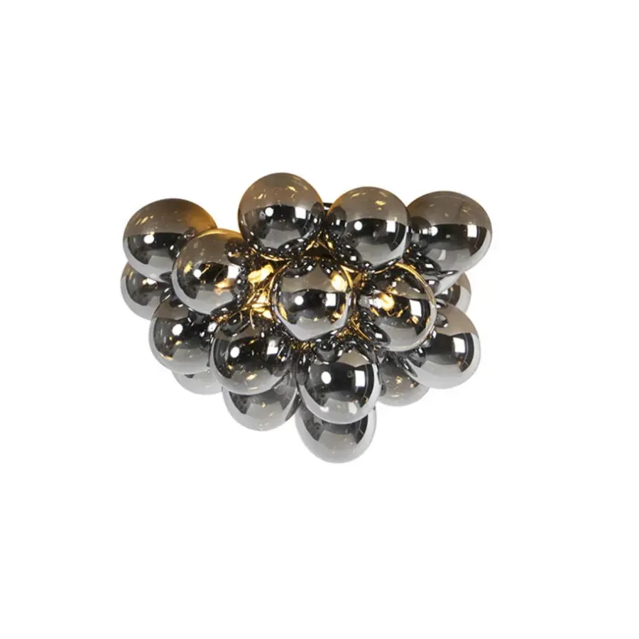 Plafondlampen-QAZQA plafondlampen uvas zwart g9