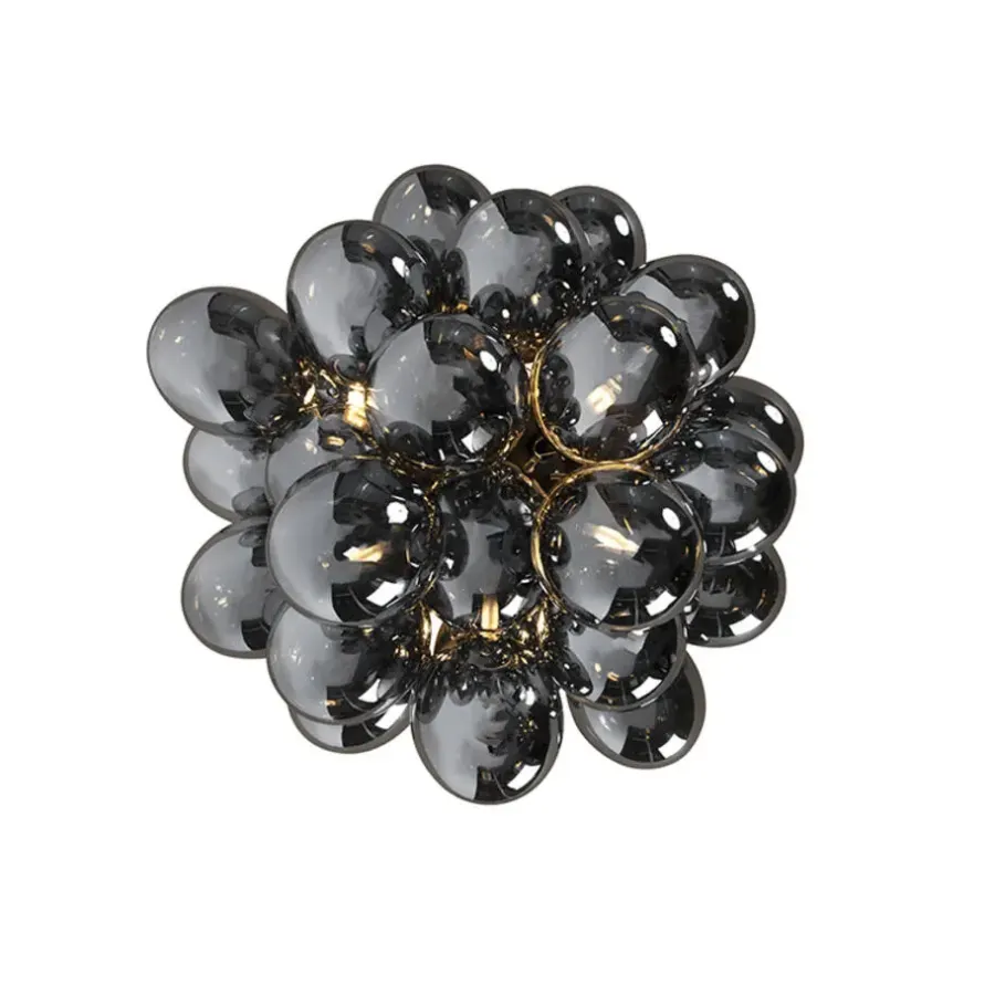 Plafondlampen-QAZQA plafondlampen uvas zwart g9