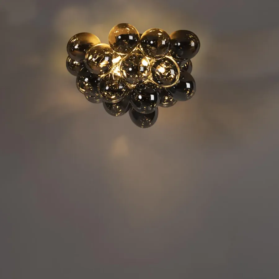 Plafondlampen-QAZQA plafondlampen uvas zwart g9
