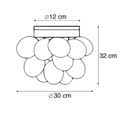 Plafondlampen-QAZQA plafondlampen uvas goudkleurig g9