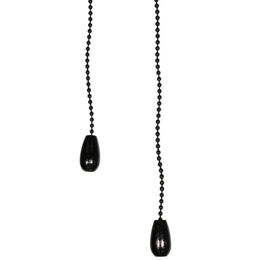 QAZQA plafondventilatoren mistral zwart e14