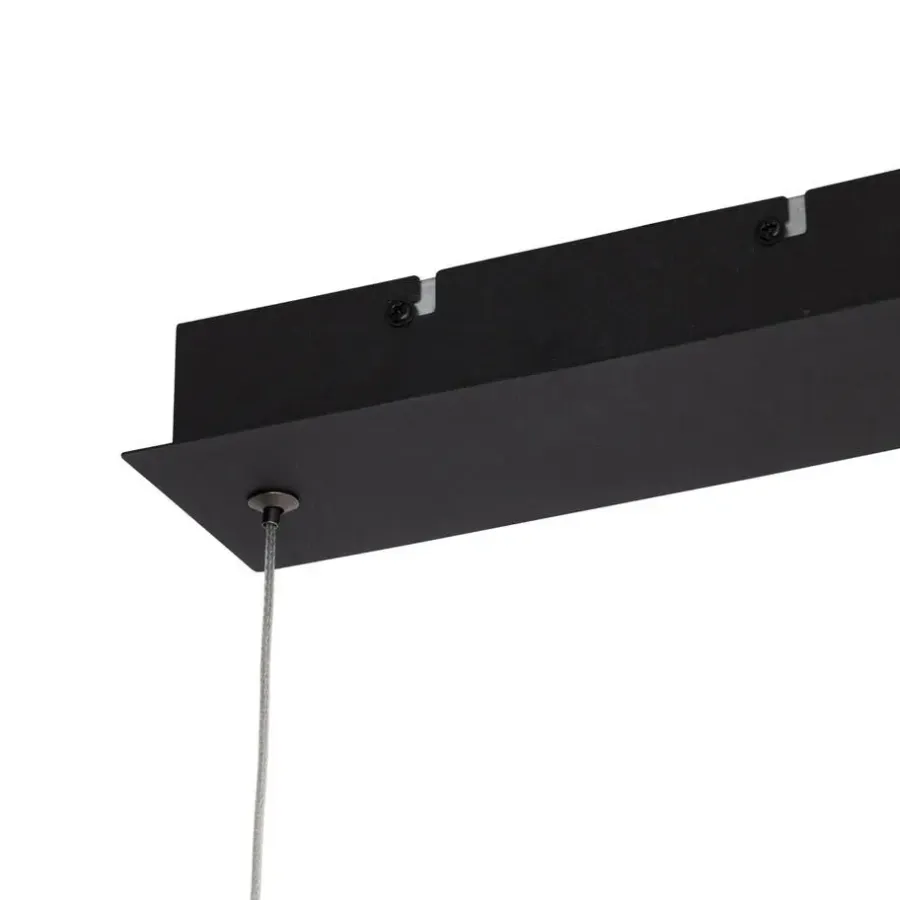 QAZQA Professional hanglampen keane zwart geïntegreerde led