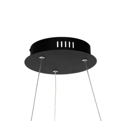 QAZQA Professional hanglampen girello zwart geïntegreerde led