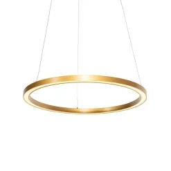 Hanglampen-QAZQA Professional hanglampen girello goudkleurig geïntegreerde led