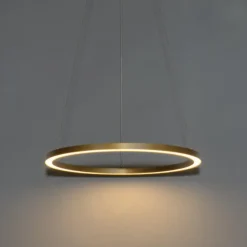 Hanglampen-QAZQA Professional hanglampen girello goudkleurig geïntegreerde led