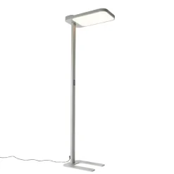 Staande Lampen-QAZQA Professional vloerlampen guzo grijs geïntegreerde led