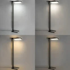 QAZQA Professional vloerlampen guzo zwart geïntegreerde led