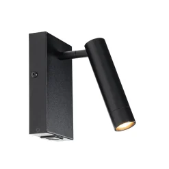 QAZQA Professional wandlampen croft zwart g9