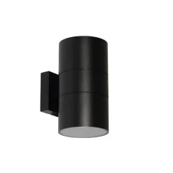 Wandlampen-QAZQA Professional wandlampen buiten duo zwart gu10