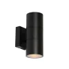 QAZQA Professional wandlampen buiten duo zwart gu10