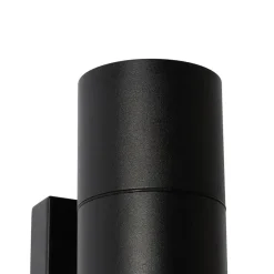 QAZQA Professional wandlampen buiten duo zwart gu10