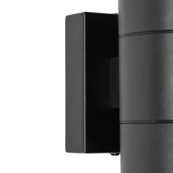 QAZQA Professional wandlampen buiten duo zwart gu10