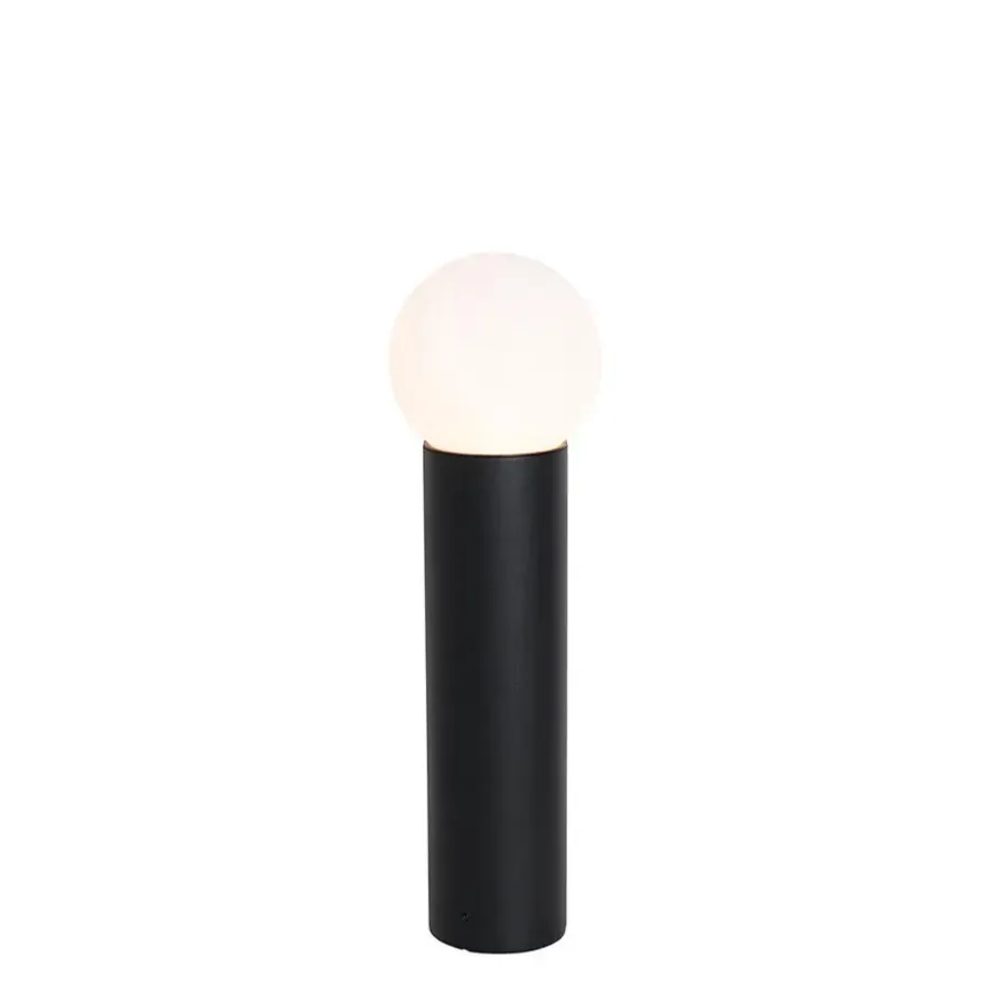 QAZQA staande buitenlampen huma zwart e27