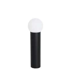 QAZQA staande buitenlampen huma zwart e27