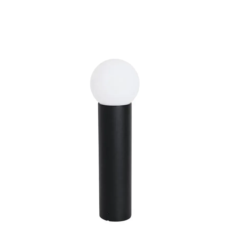 QAZQA staande buitenlampen huma zwart e27
