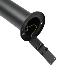 Staande Lampen-QAZQA staande buitenlampen roxy zwart geïntegreerde led