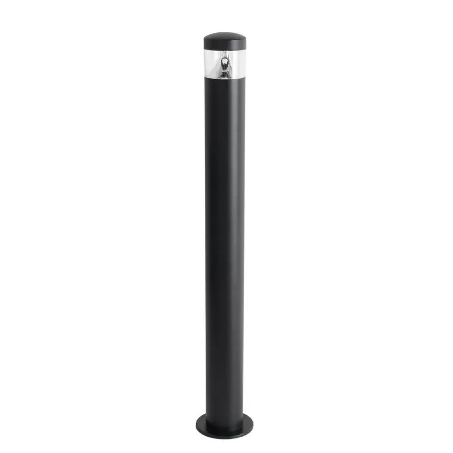 Staande Lampen-QAZQA staande buitenlampen roxy zwart geïntegreerde led