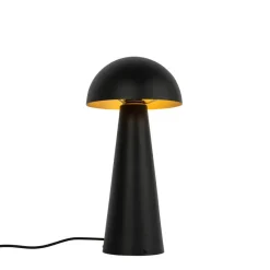 QAZQA staande buitenlampen mushroom zwart e27