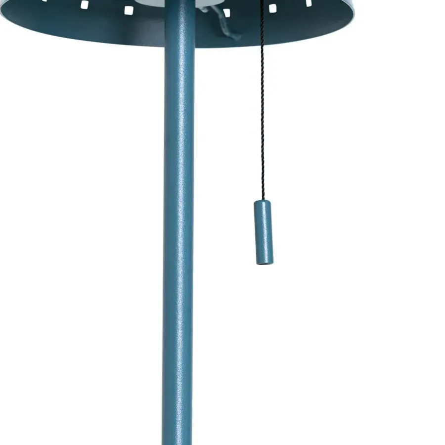 Staande Lampen-QAZQA staande buitenlampen ferre blauw geïntegreerde led