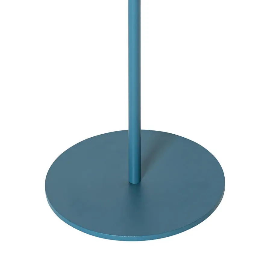 Staande Lampen-QAZQA staande buitenlampen ferre blauw geïntegreerde led