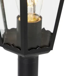 Buitenverlichting|Staande Lampen-QAZQA staande buitenlampen new orleans zwart e27
