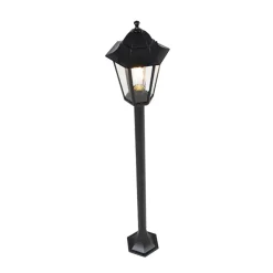 Buitenverlichting|Staande Lampen-QAZQA staande buitenlampen new orleans zwart e27