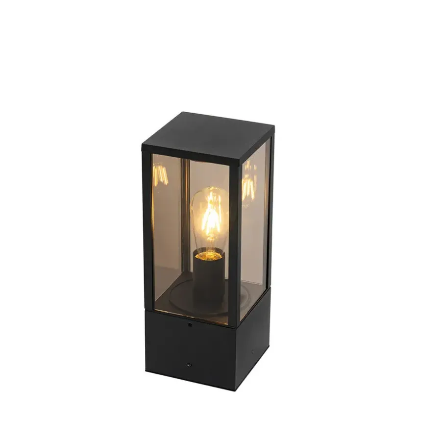 Staande Lampen-QAZQA staande buitenlampen charlois zwart e27