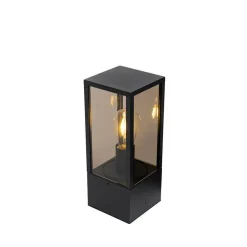 Staande Lampen-QAZQA staande buitenlampen charlois zwart e27
