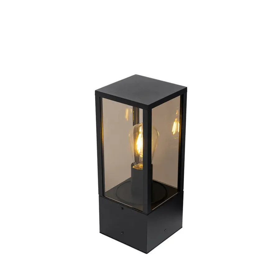 Staande Lampen-QAZQA staande buitenlampen charlois zwart e27