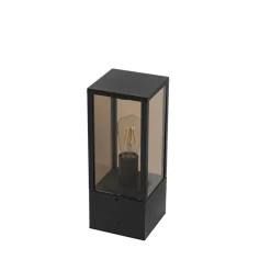 Staande Lampen-QAZQA staande buitenlampen charlois zwart e27