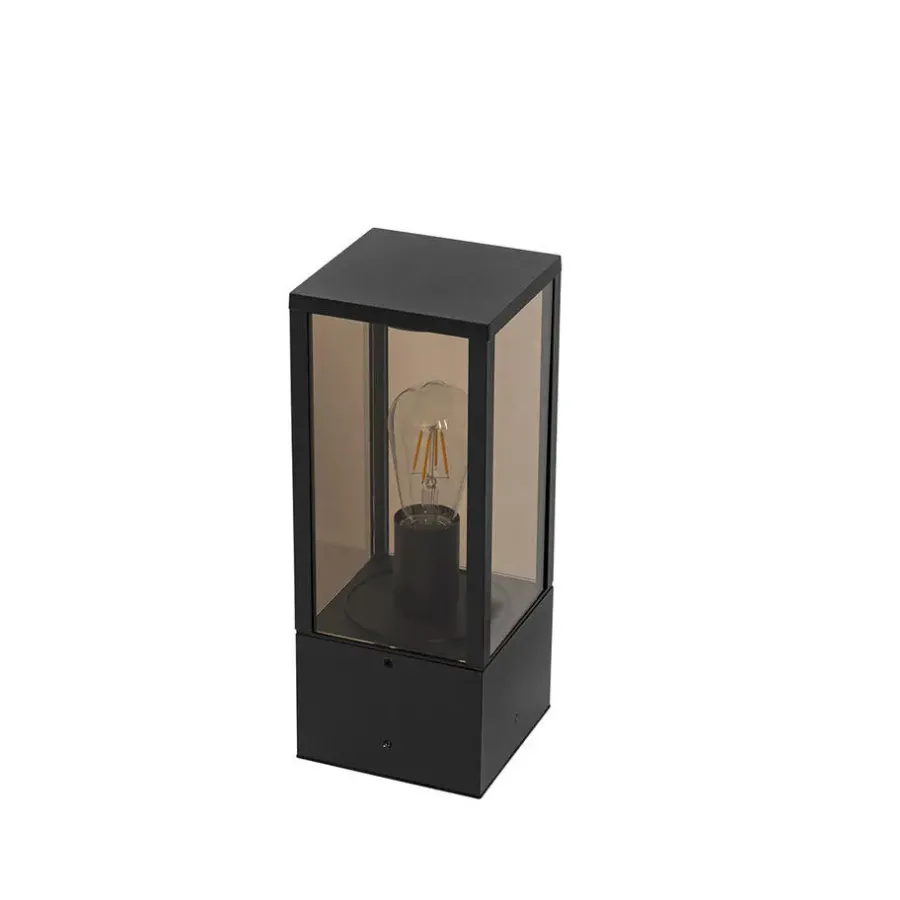 Staande Lampen-QAZQA staande buitenlampen charlois zwart e27