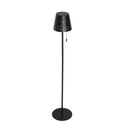 QAZQA staande buitenlampen ferre zwart geïntegreerde led