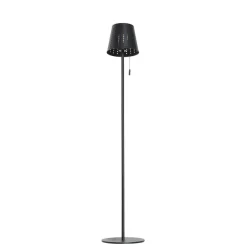 QAZQA staande buitenlampen ferre zwart geïntegreerde led