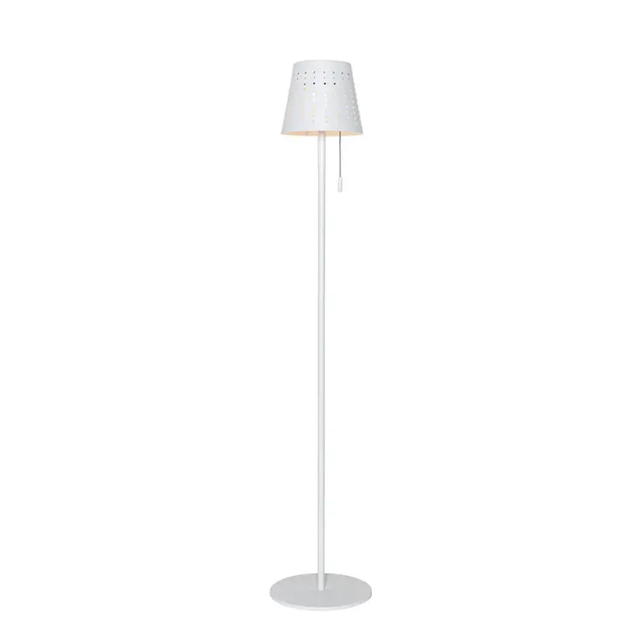 Staande Lampen-QAZQA staande buitenlampen ferre wit geïntegreerde led