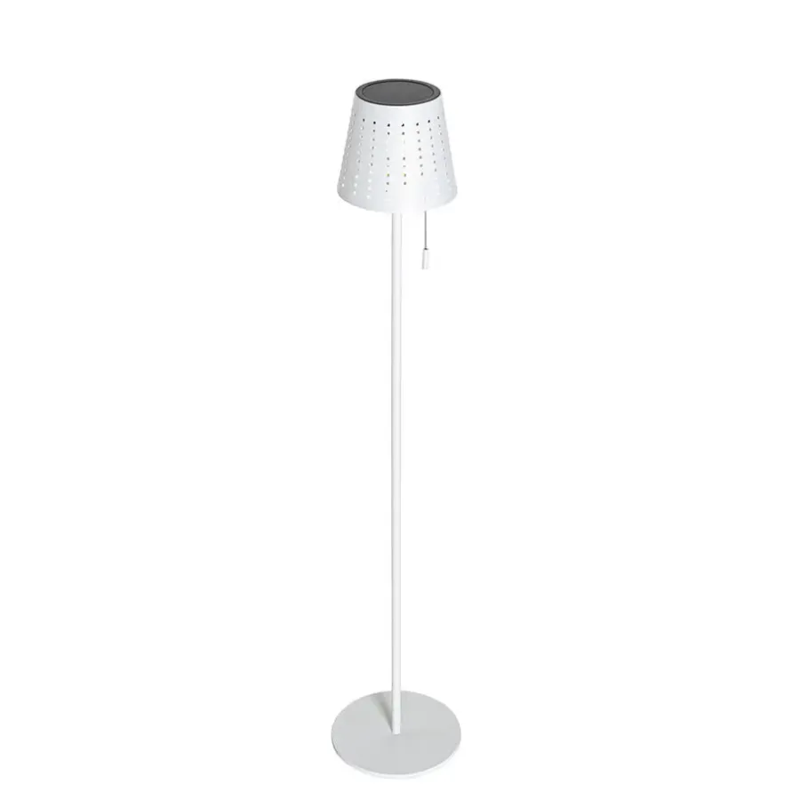 Staande Lampen-QAZQA staande buitenlampen ferre wit geïntegreerde led